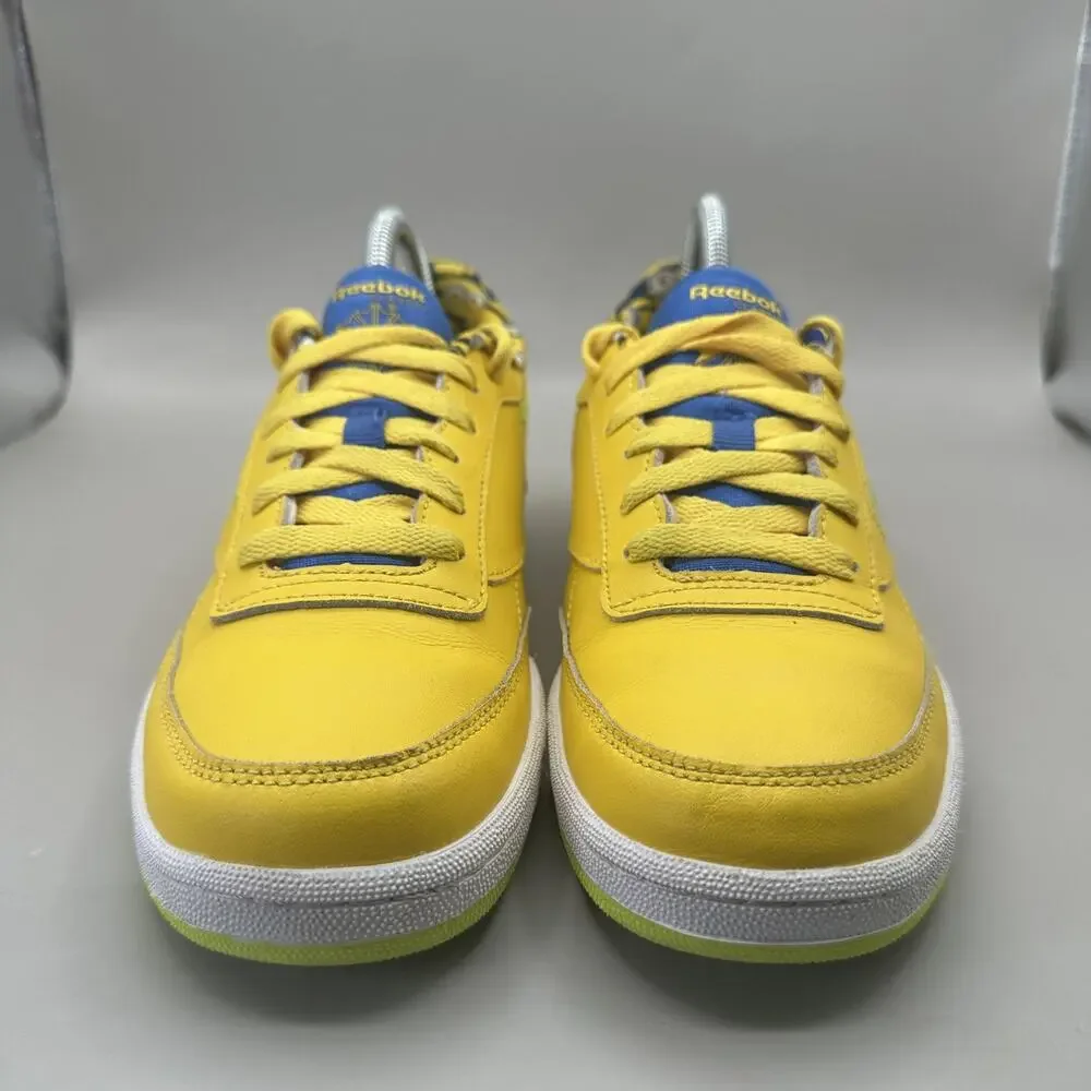 Reebok Minions Club C 85 Shoes Big Kids Size 6 Yellow Leather Sneakers FX3352
